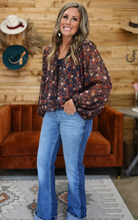 Load image into Gallery viewer, Sheer Floral Blouse