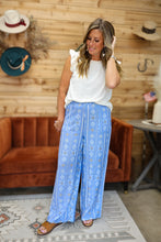 Load image into Gallery viewer, Blue Aztec Pants