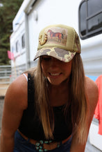 Load image into Gallery viewer, Vintage Horse Camo Trucker Hat