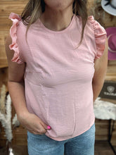 Load image into Gallery viewer, Bow Knot Flutter Sleeve Top