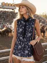 Load image into Gallery viewer, Western Ruffle Tank
