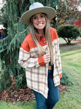 Load image into Gallery viewer, Rust Corduroy Flannel Shacket