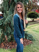 Load image into Gallery viewer, Teal Suede Tassel Jacket