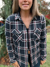 Load image into Gallery viewer, Black Red Plaid Shirt