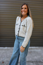 Load image into Gallery viewer, Grey Stitch Pocket Sweater