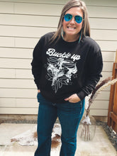 Load image into Gallery viewer, Buckle Up Boot stitch Crew