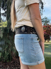 Load image into Gallery viewer, Black Cowhide Studded Belt