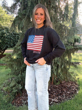 Load image into Gallery viewer, American Flag Crew Sweatshirt