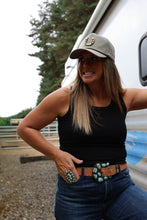 Load image into Gallery viewer, Gold Horseshoe Trucker Hat