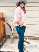 Load image into Gallery viewer, Blush Balloon Sleeve Blouse