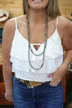 Load image into Gallery viewer, White Ruffle Cami