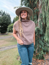 Load image into Gallery viewer, Mock Neck Short Sleeve Mocha