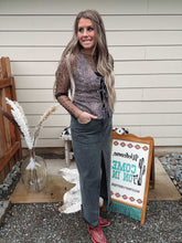 Load image into Gallery viewer, Washed Denim Maxi Skirt