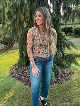 Load image into Gallery viewer, Cow Print Cactus Mesh Tee