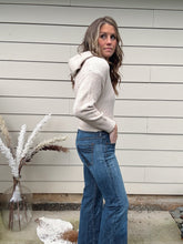 Load image into Gallery viewer, Cropped Beige Hoodie