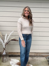 Load image into Gallery viewer, Cropped Beige Hoodie