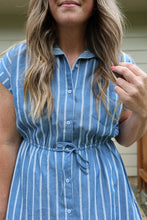 Load image into Gallery viewer, The Annie Oxford Stripe Dress