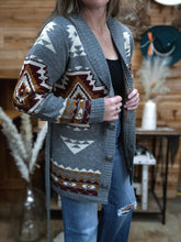 Load image into Gallery viewer, Aztec Belted Cardi