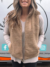 Load image into Gallery viewer, Reversible Sherpa Vest