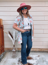 Load image into Gallery viewer, Floral Denim Shirt Dress