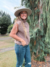 Load image into Gallery viewer, Mock Neck Short Sleeve Mocha