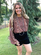 Load image into Gallery viewer, Bronze Metallic Top