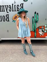 Load image into Gallery viewer, Denim Sleeveless Romper