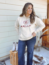 Load image into Gallery viewer, Ariat Oatmeal Hoodie
