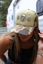 Load image into Gallery viewer, Camo Concho Trucker Hat