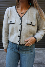 Load image into Gallery viewer, Grey Stitch Pocket Sweater