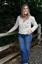 Load image into Gallery viewer, Lace Trim Button Front Cardigan