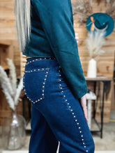 Load image into Gallery viewer, Studded Wide Leg Jean