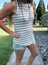 Load image into Gallery viewer, Sinclair Tank White Taupe