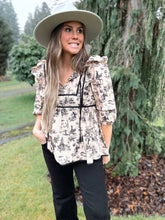 Load image into Gallery viewer, Western Babydoll Top