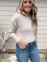 Load image into Gallery viewer, Cropped Beige Hoodie