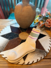 Load image into Gallery viewer, Sage Lilac Stripe Socks