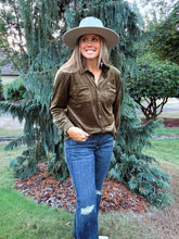 Load image into Gallery viewer, Agave Velvet Snap Button