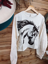 Load image into Gallery viewer, Horse Crewneck Cropped