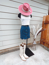 Load image into Gallery viewer, Teal Suede Skirt