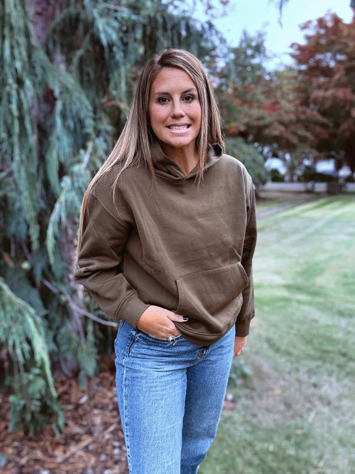 Basic Olive Hoodie – Baileymay's Boutique Inc