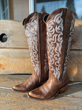 Load image into Gallery viewer, Mossil Tan Wide Calf Boot