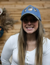 Load image into Gallery viewer, Retro Concho Two-Tone Trucker Hat