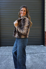 Load image into Gallery viewer, Spotted Faux Fur Cropped Jacket