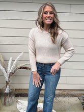 Load image into Gallery viewer, Cropped Beige Hoodie