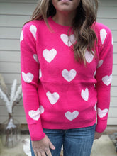 Load image into Gallery viewer, All Over Heart Sweater