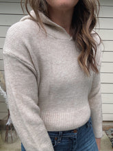 Load image into Gallery viewer, Cropped Beige Hoodie