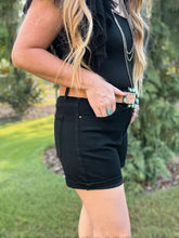 Load image into Gallery viewer, Black Cuff Shorts