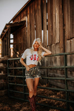 Load image into Gallery viewer, USA Cream Mineral Washed Graphic Tee