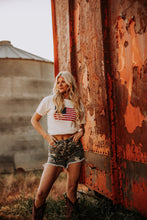 Load image into Gallery viewer, Cream American Flag Knit Top
