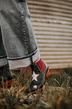 Load image into Gallery viewer, Liberty Black Star Zipper Bootie